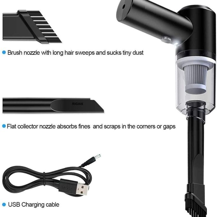3-in-1 Vacuum Cleaner for Car & Home – Compact, Cordless, Wet & Dry, Blower Function, Mini & Portable for Sofa, Dust, and Deep Cleaning
